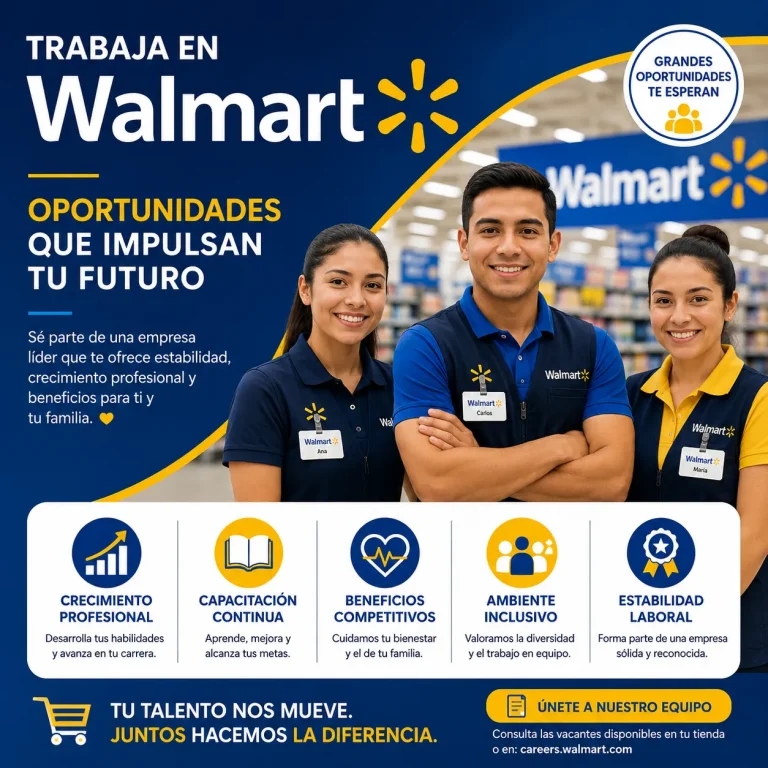 🛒 Trabaja en Walmart: Ofertas de empleo que debes concoer